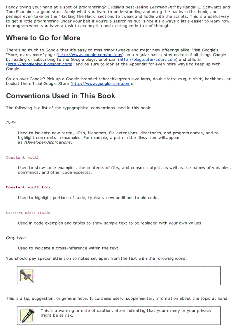 image for page Google Hacks