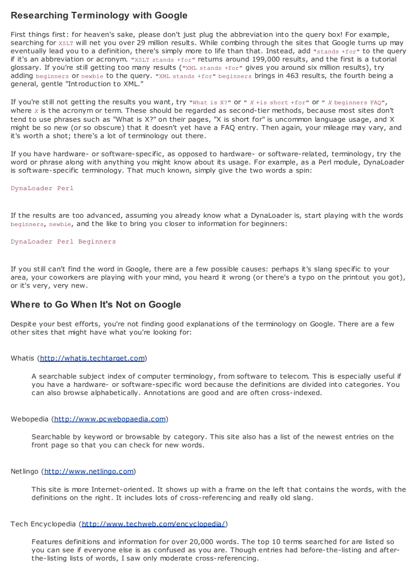 image for page Glean a Snapshot of Google in Time