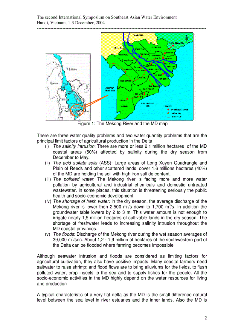 image for page Sustainable water management for rural development in the Mekong river delta Vietnam