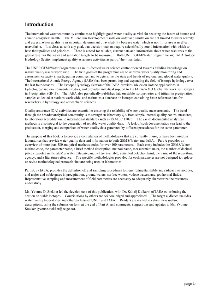 image for page Analytical Methods for Environmental water quality UNEP