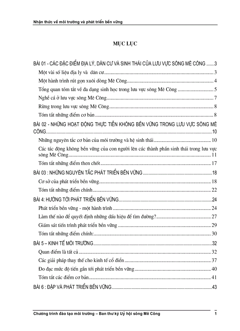 image for page Phát triển bền vững và nhận thức về môi trường