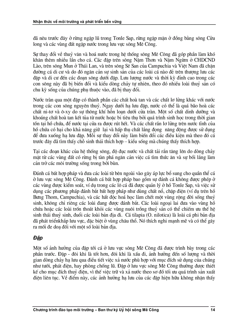 image for page Phát triển bền vững và nhận thức về môi trường