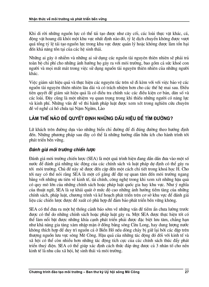 image for page Phát triển bền vững và nhận thức về môi trường