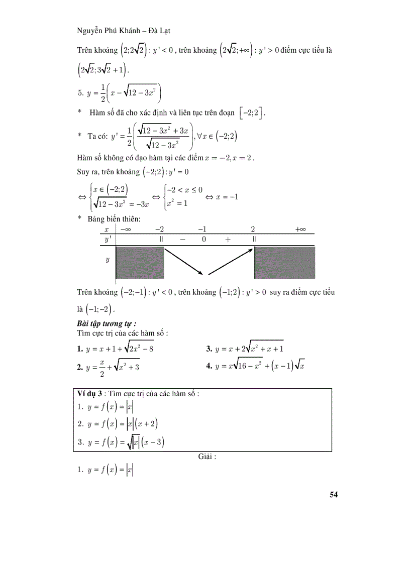 image for page Các bài toán cực trị thầy Nguyễn Phú Khánh