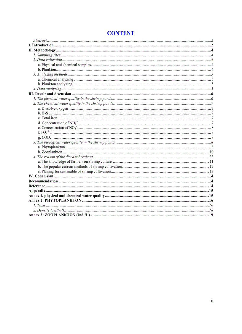 image for page Environmental rapid assessment in the break out shrimp diseases of Baclieu province Mekong delta Vietnam