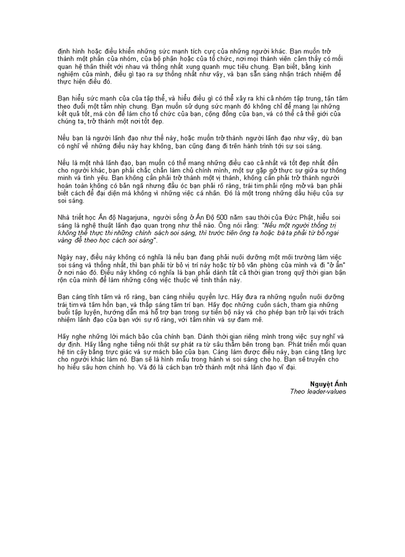 image for page Nghệ thuật lãnh đạo soi sáng