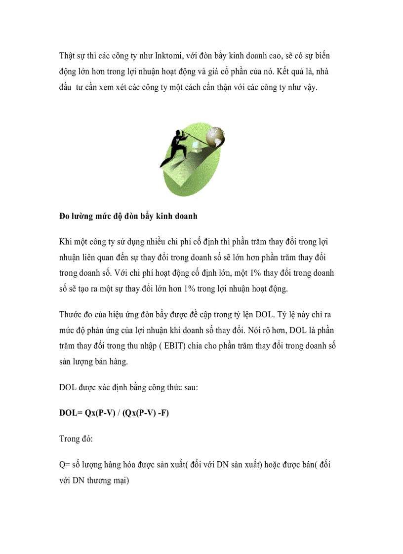 image for page Ý nghĩa của đòn bẩy hoạt động trong doanh nghiệp với nhà đầu tư