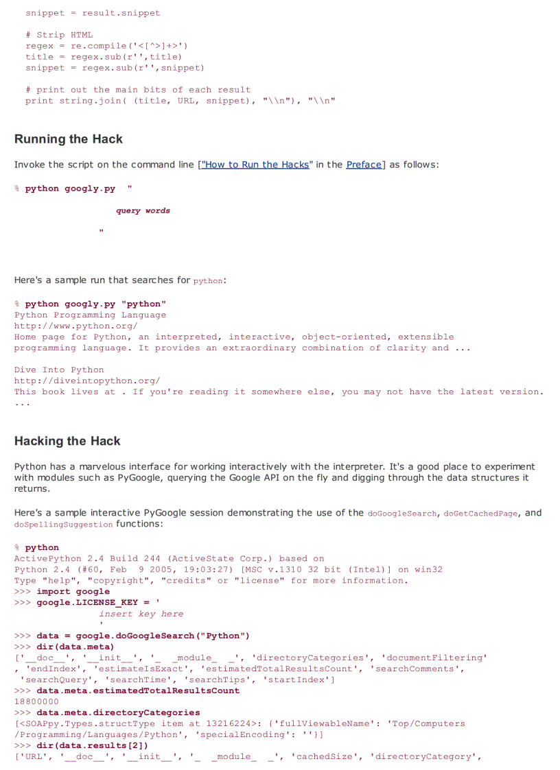image for page Program Google with the Net Google Perl Module