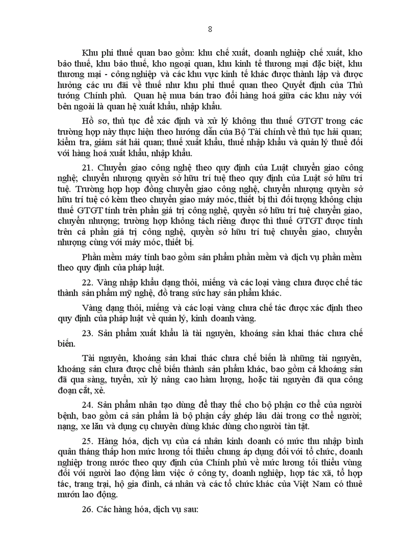image for page Hướng dẫn thi hành một số điều của Luật Thuế giá trị gia tăng