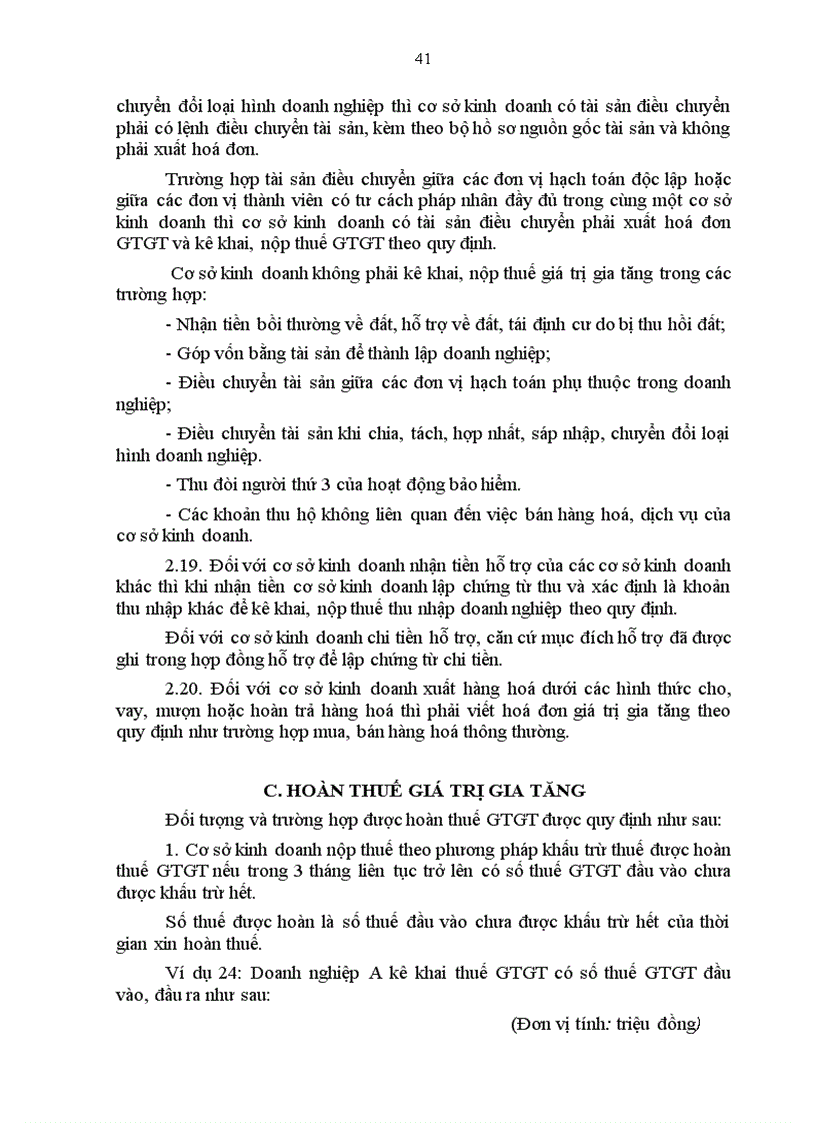 image for page Hướng dẫn thi hành một số điều của Luật Thuế giá trị gia tăng