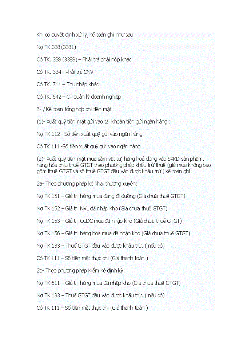 image for page Kế toán vốn bằng tiền và các khoản ứng trước