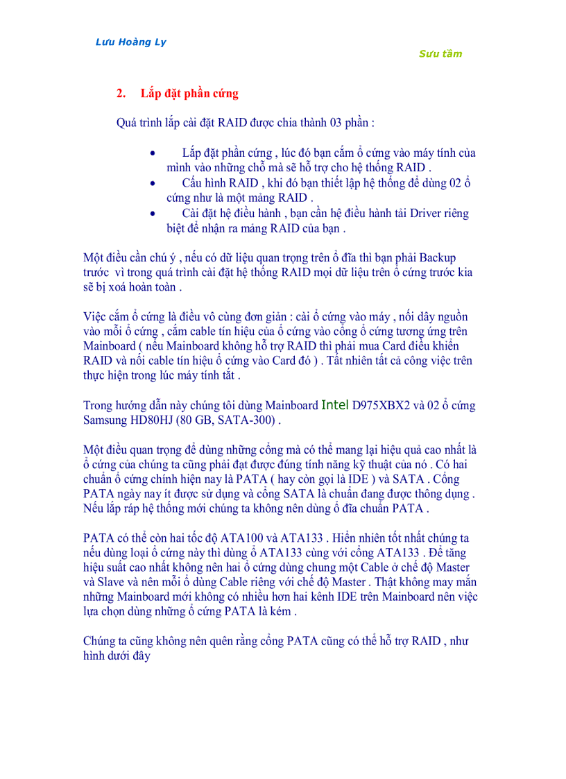 image for page Raid Cách cài đặt