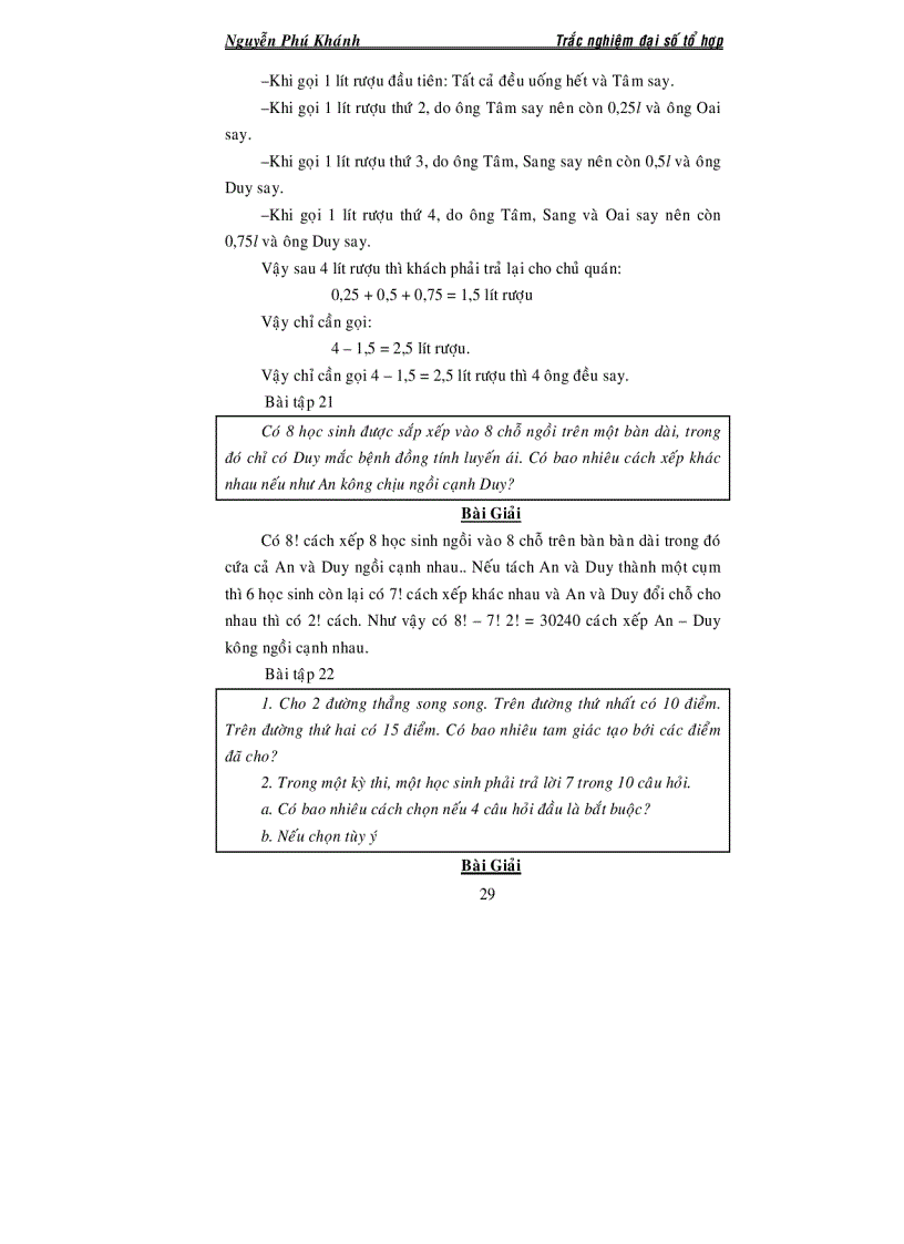 image for page Tự luận và trắc nghiệm đại số tổ hợp