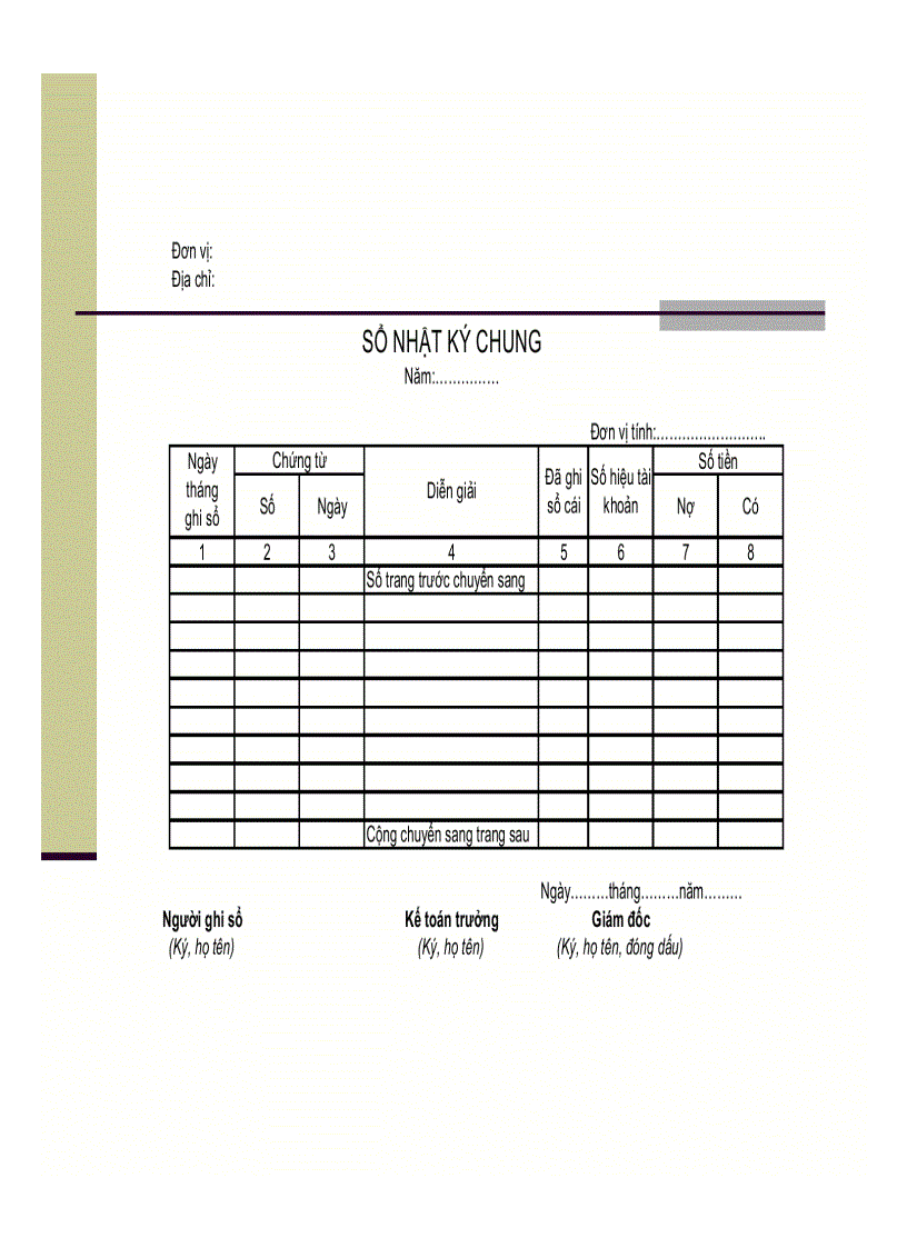 Kế toán thủ công