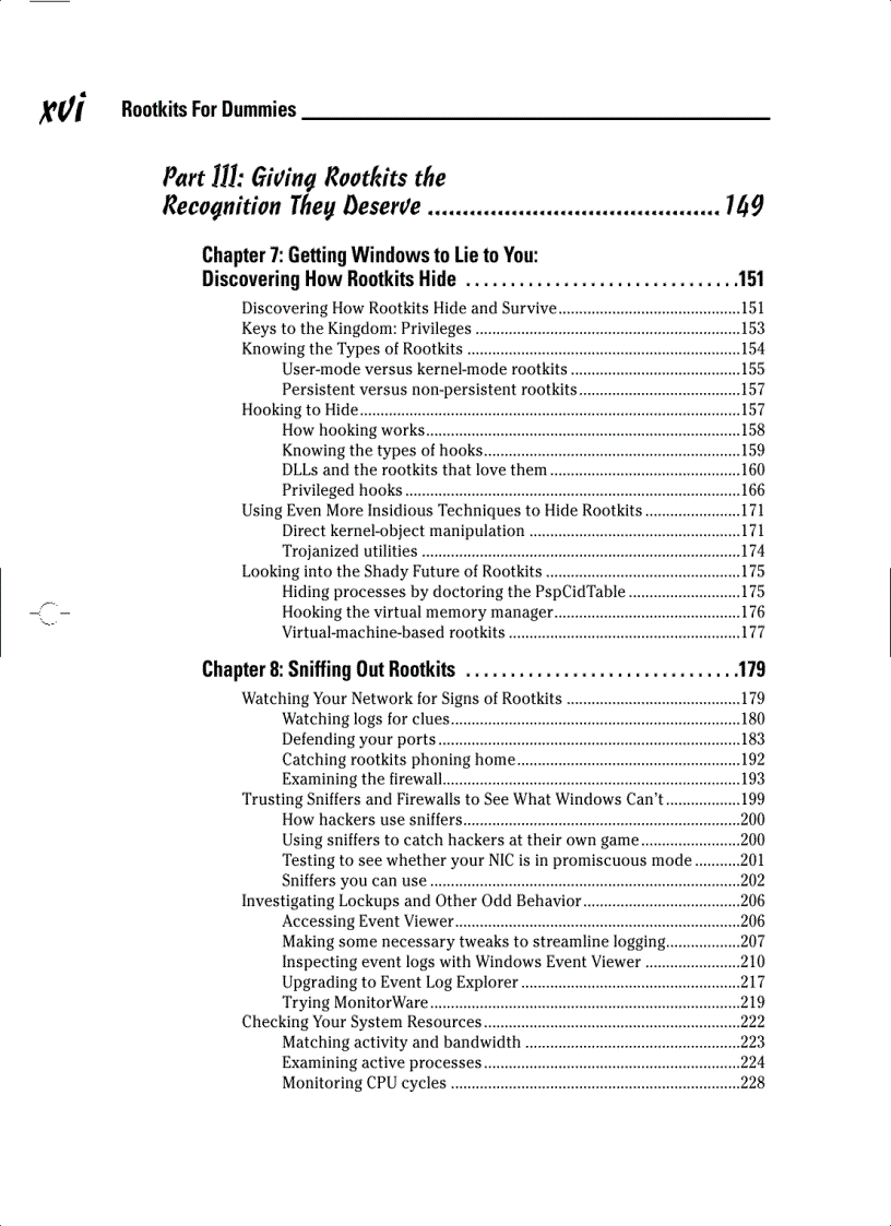 image for page Rootkits FOR DUMmIES