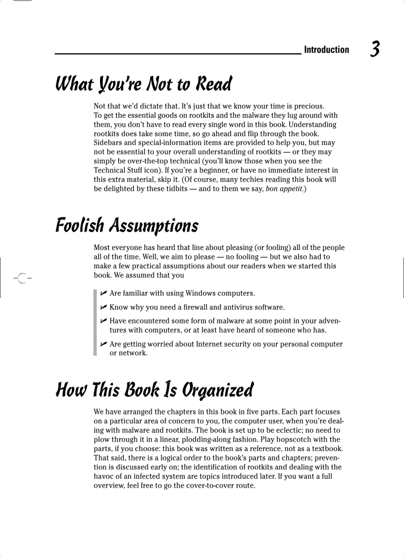 image for page Rootkits FOR DUMmIES