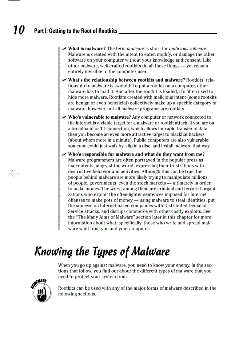 image for page Rootkits FOR DUMmIES