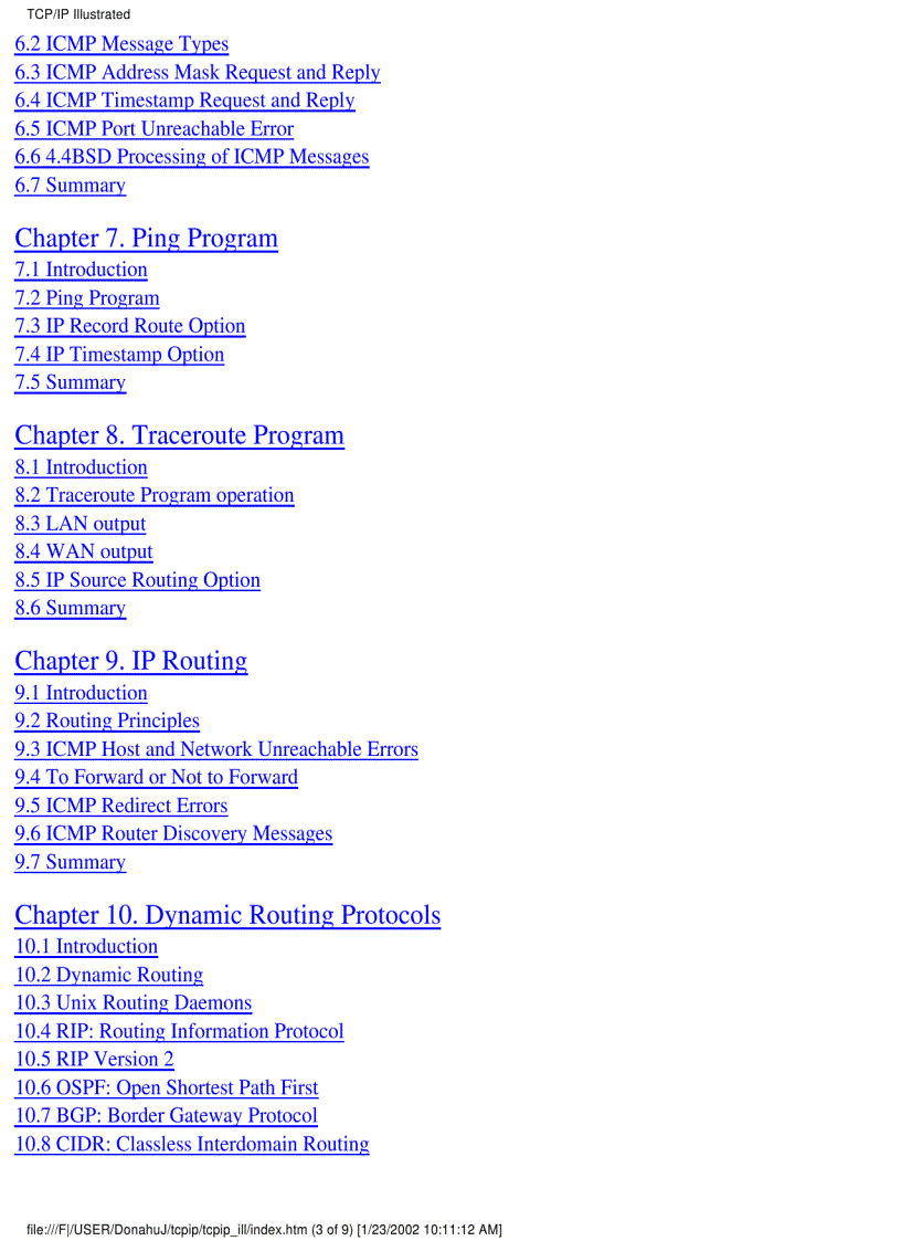 image for page TCP IP Illustrated
