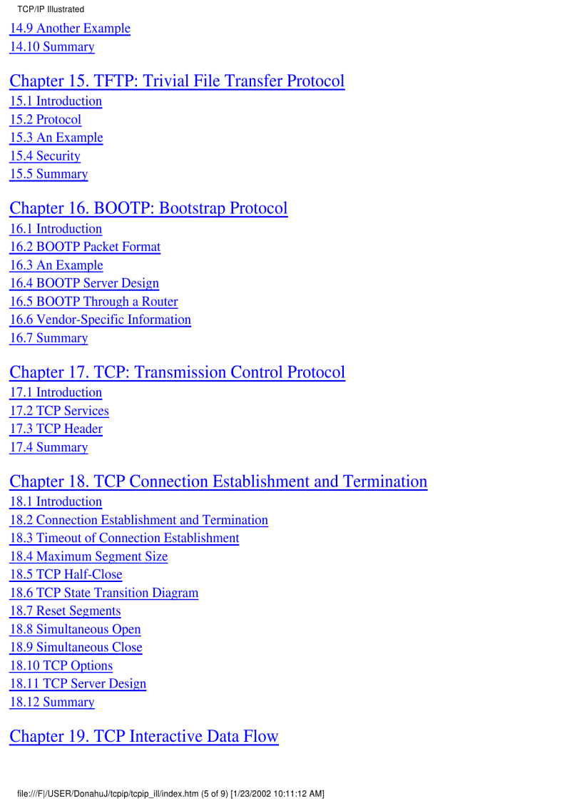 image for page TCP IP Illustrated