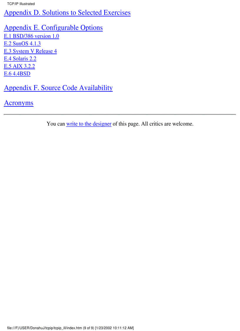 image for page TCP IP Illustrated