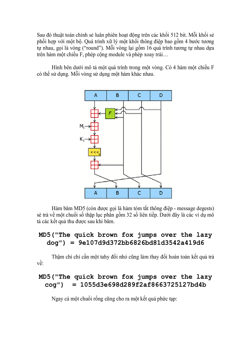 Tìm hiểu md5 và các giải thuật mã hóa