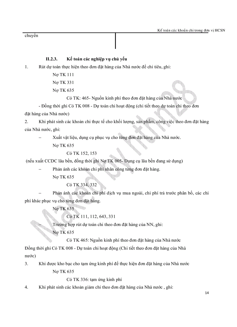 image for page Đề tài Kế toán các khoản phải chi trong đơn vị hành chánh sự nghiệp