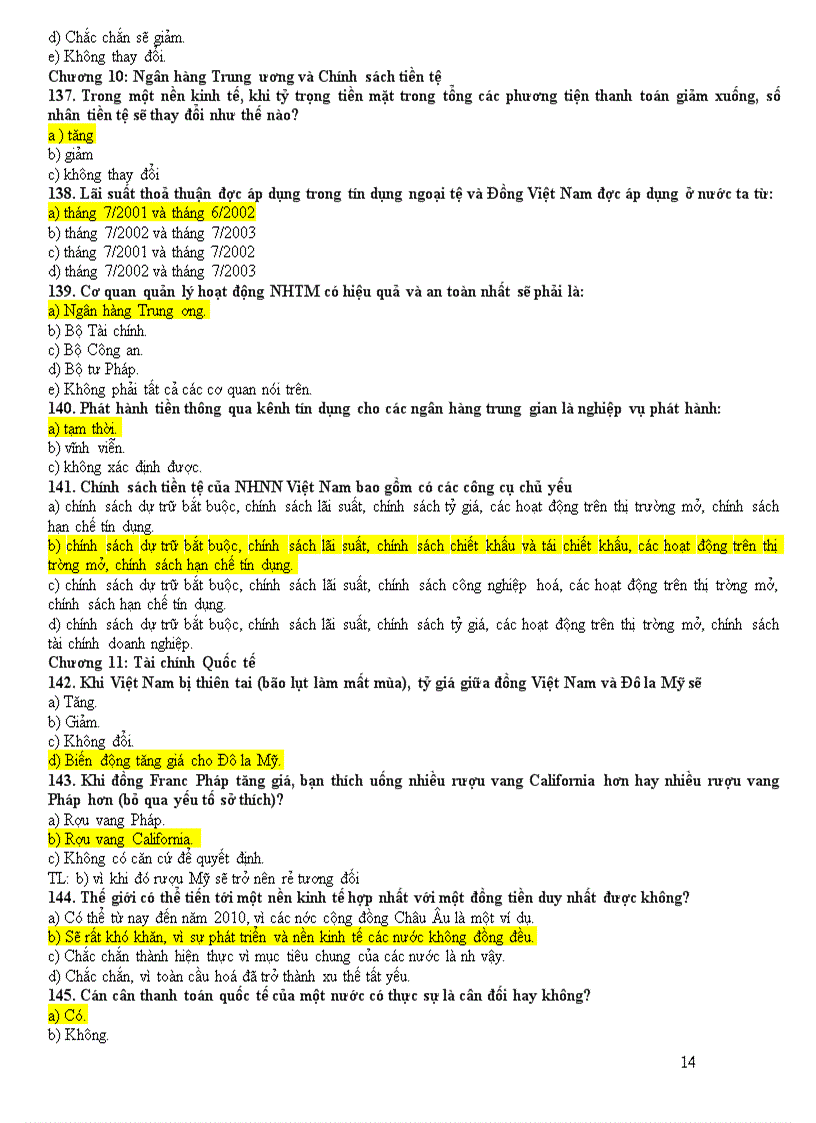 image for page Đề thi trắc nghiệm tài chính tiền tệ