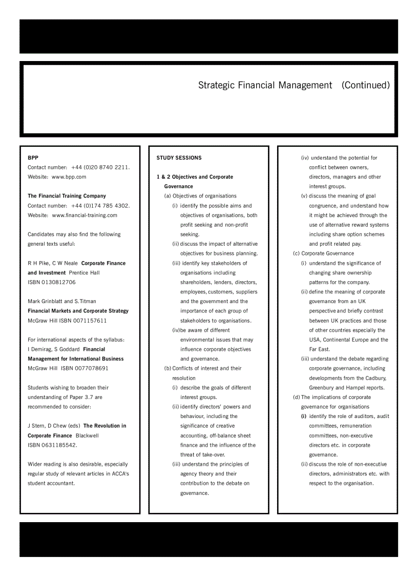 image for page Acca test book Strategic Financial Management