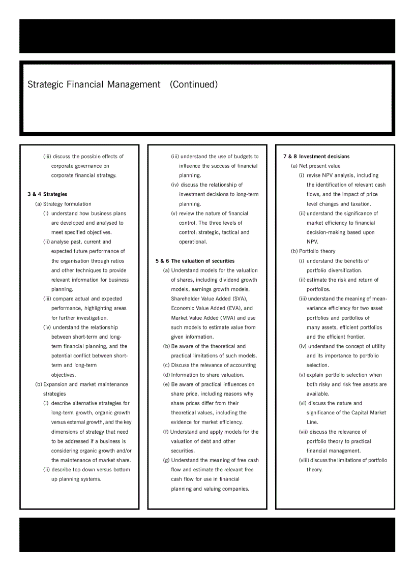 image for page Acca test book Strategic Financial Management