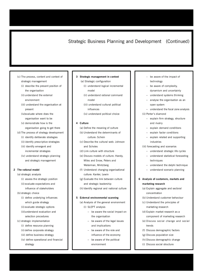image for page Acca test book Strategic Business Planning and Development