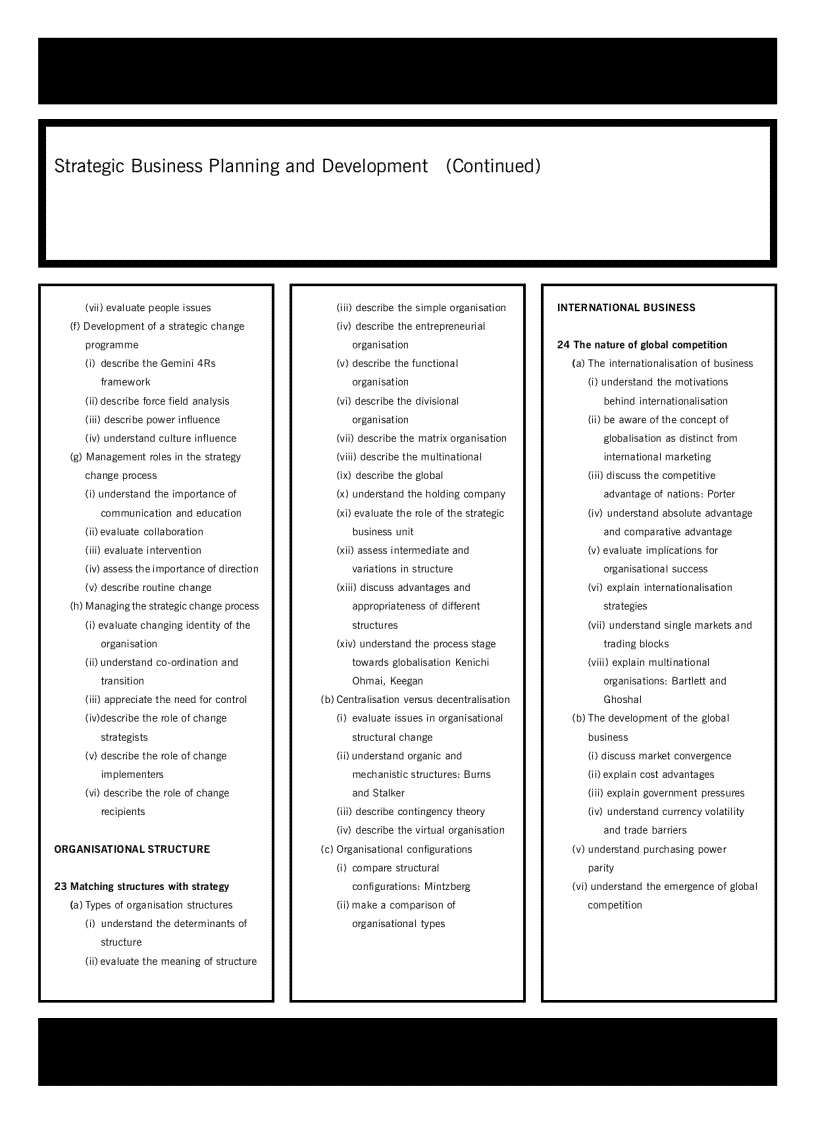 image for page Acca test book Strategic Business Planning and Development