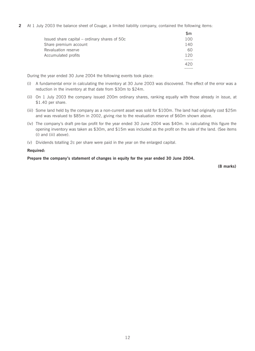 image for page Acca test book QUESTION