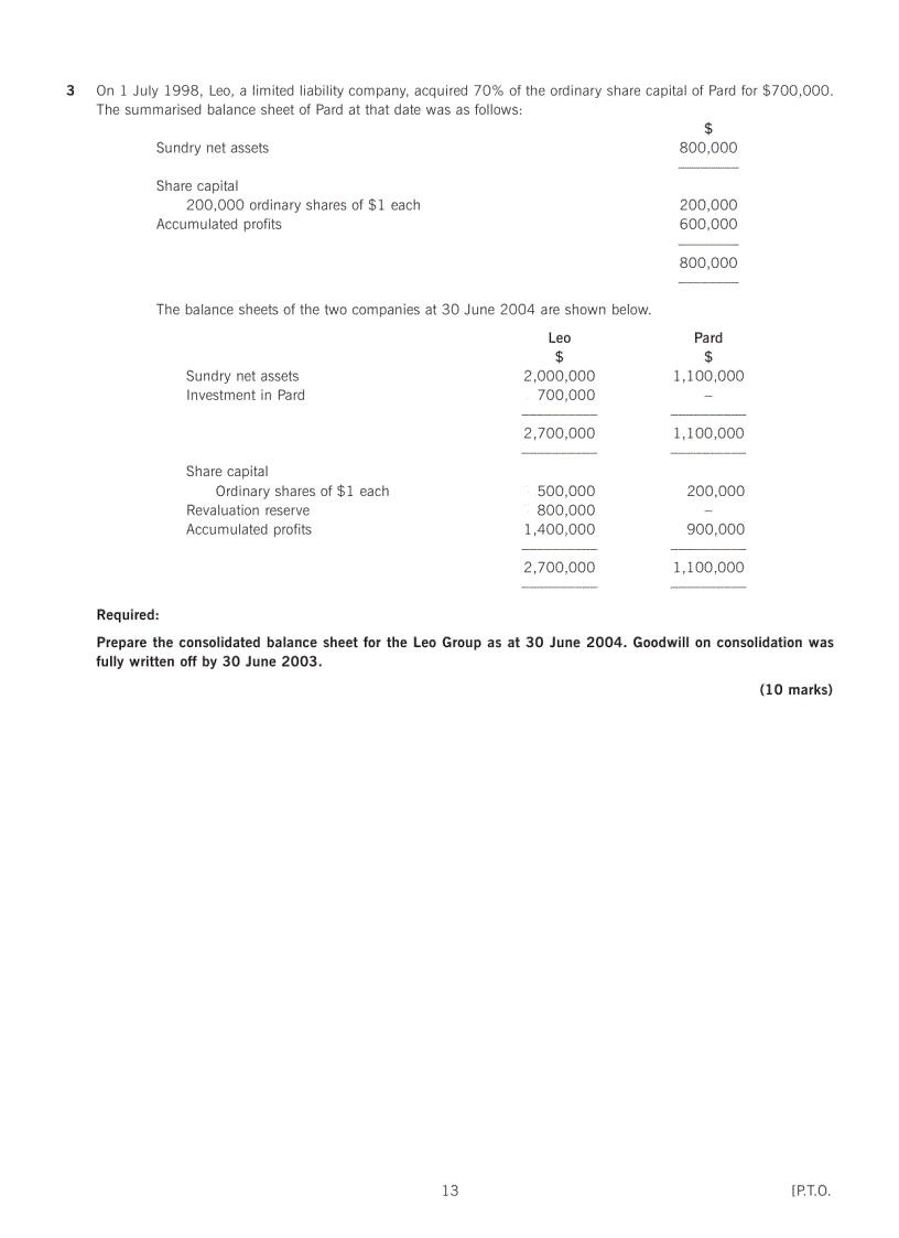 image for page Acca test book QUESTION