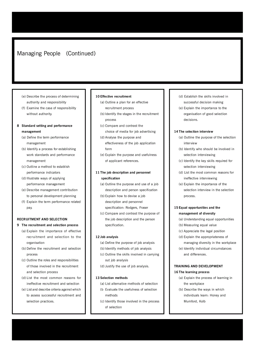 Acca test book Managing People