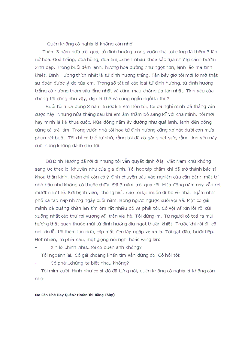 image for page Ebook Em Còn Nhớ Hay Quên Đoàn Thị Hồng Thủy