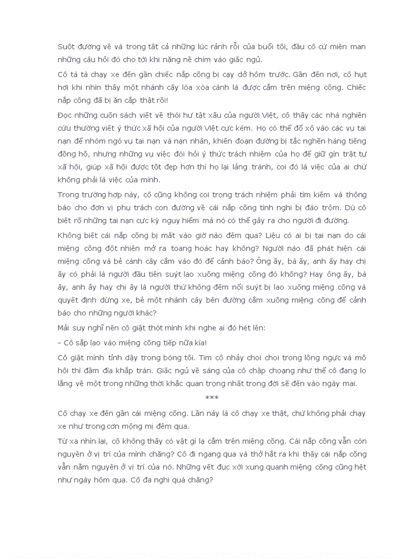 image for page Ebook Chiếc nắp cống trên con đường mới mở NGUYỄN THỊ VIỆT HÀ