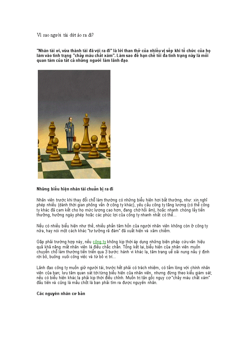 image for page Vì sao người tài dứt áo ra đi
