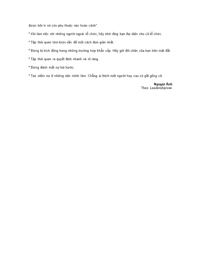 image for page Những quy tắc bất thành văn dành cho CEO