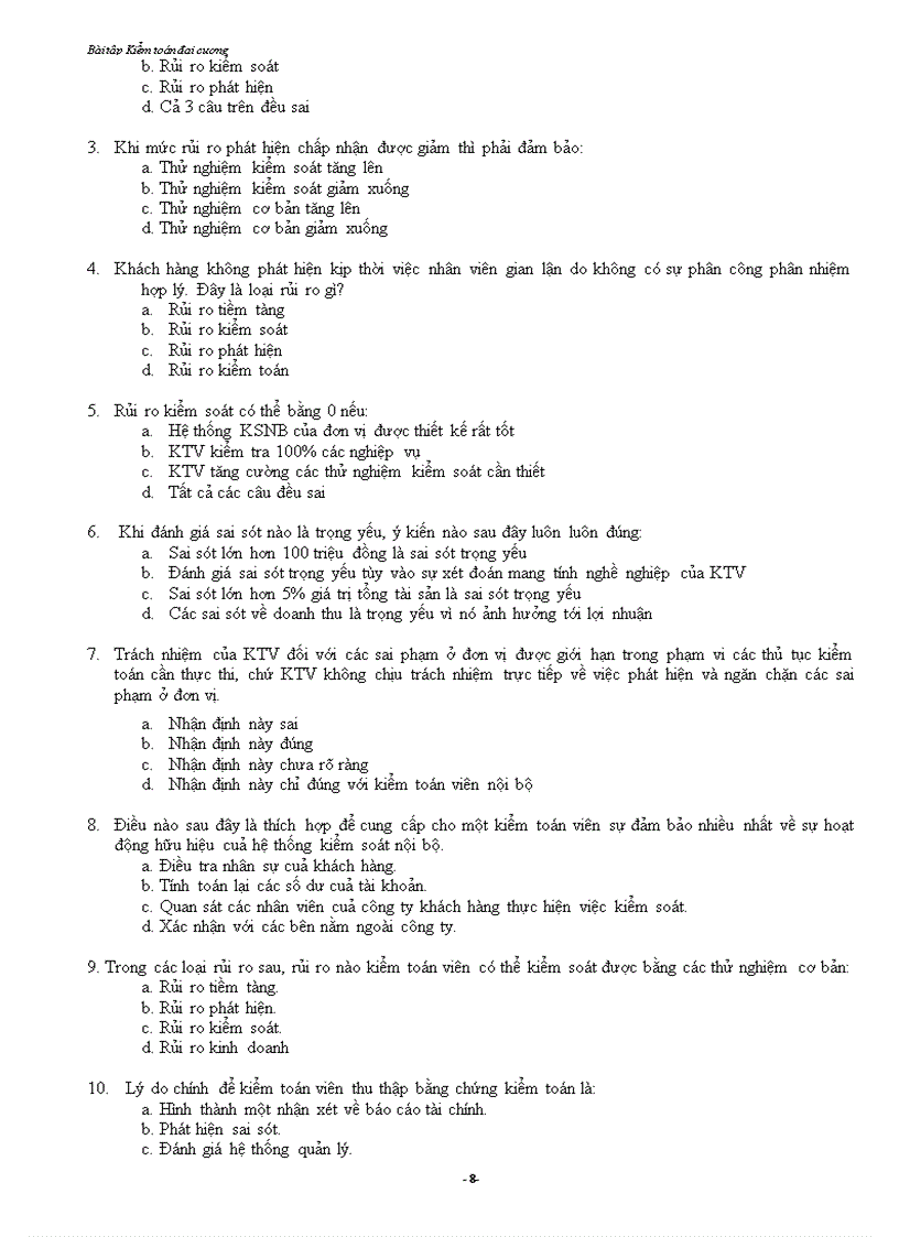 image for page Bài tập Kiểm toán đại cương