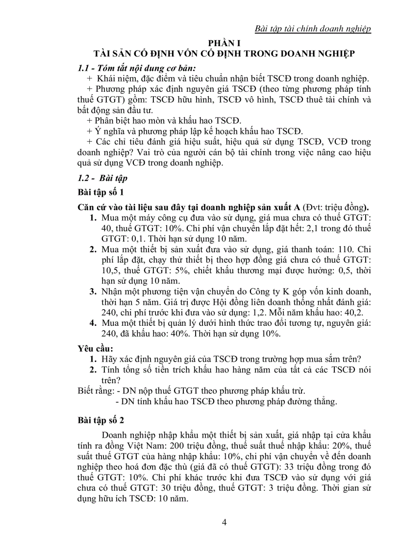 image for page Bài tập kế toán tài chính có bài giải