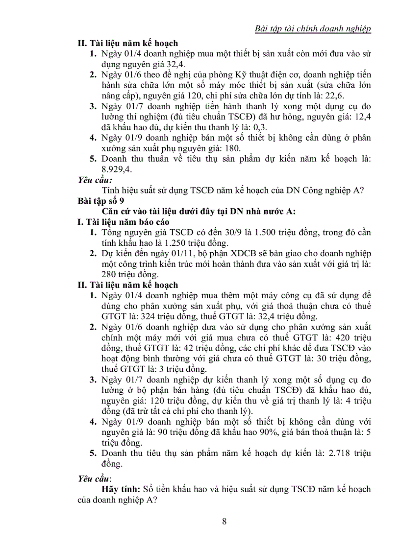 image for page Bài tập kế toán tài chính có bài giải