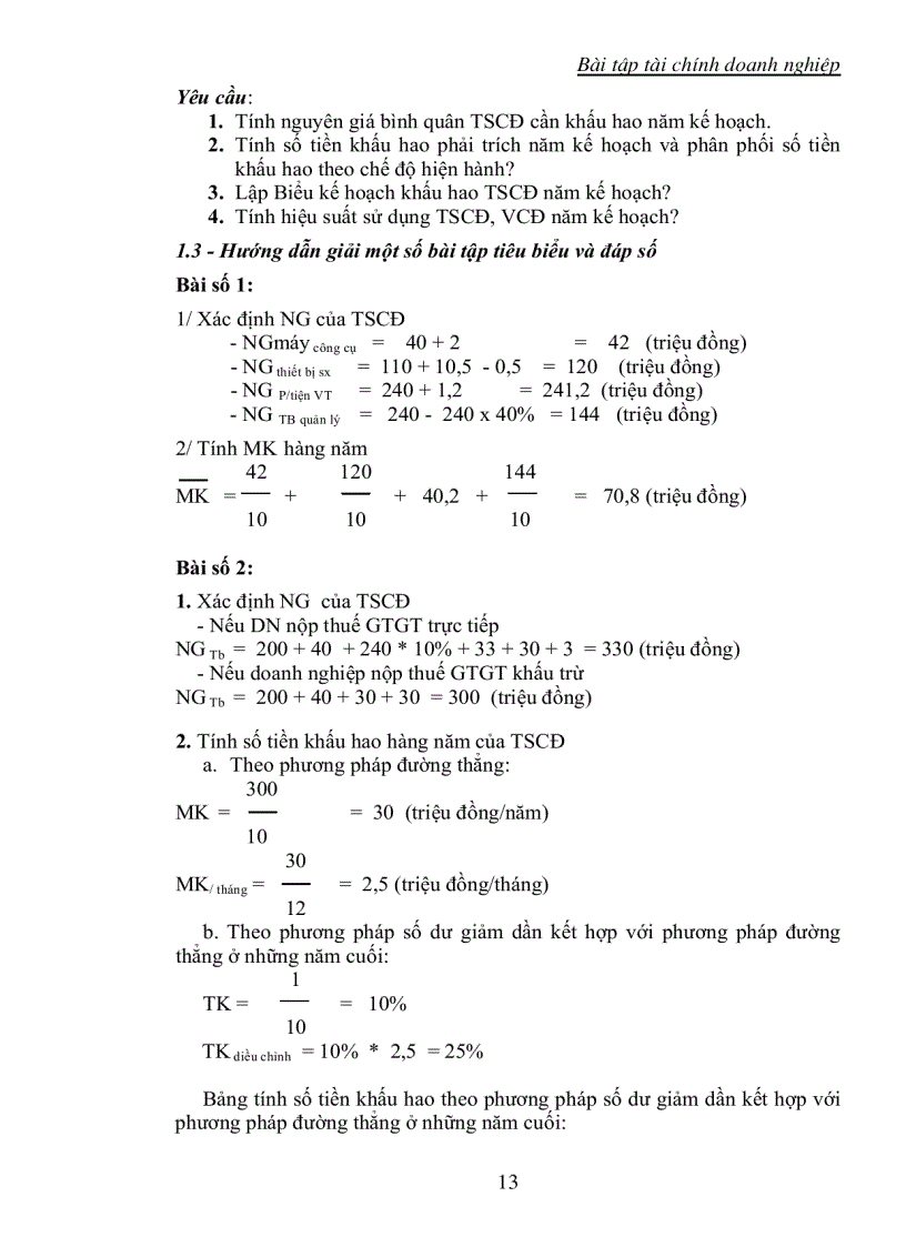 image for page Bài tập kế toán tài chính có bài giải
