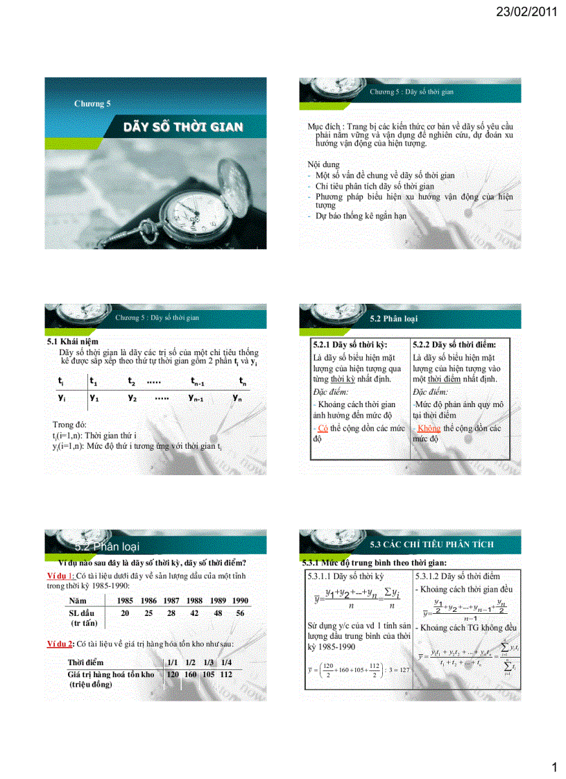 image for page Dãy số thời gian trong thống kê