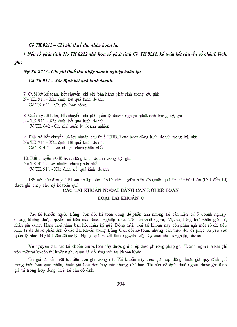 image for page Hệ thống tài khoản chế độ kế toán