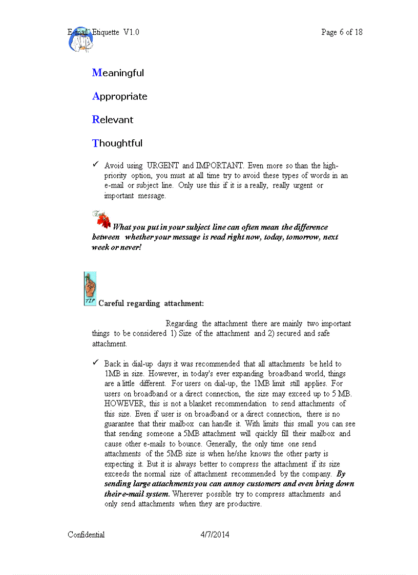 image for page E mail Etiquette