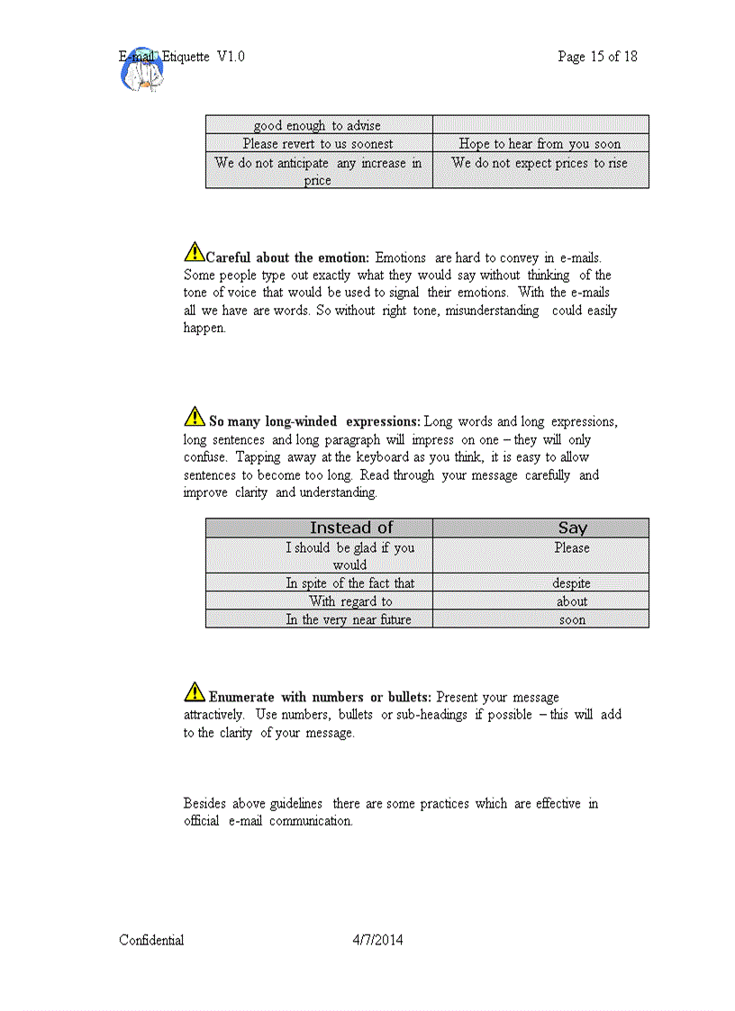 image for page E mail Etiquette