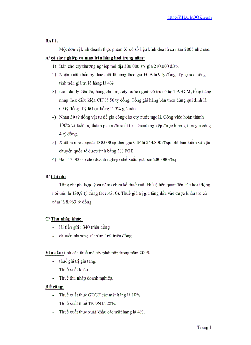 image for page Bài tập về thuế có đáp án