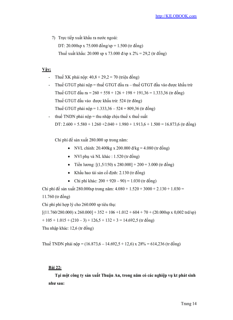 image for page Bài tập về thuế có đáp án