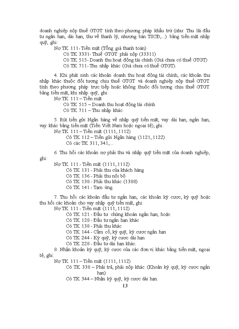 image for page Hệ thống tài khoản kế toán