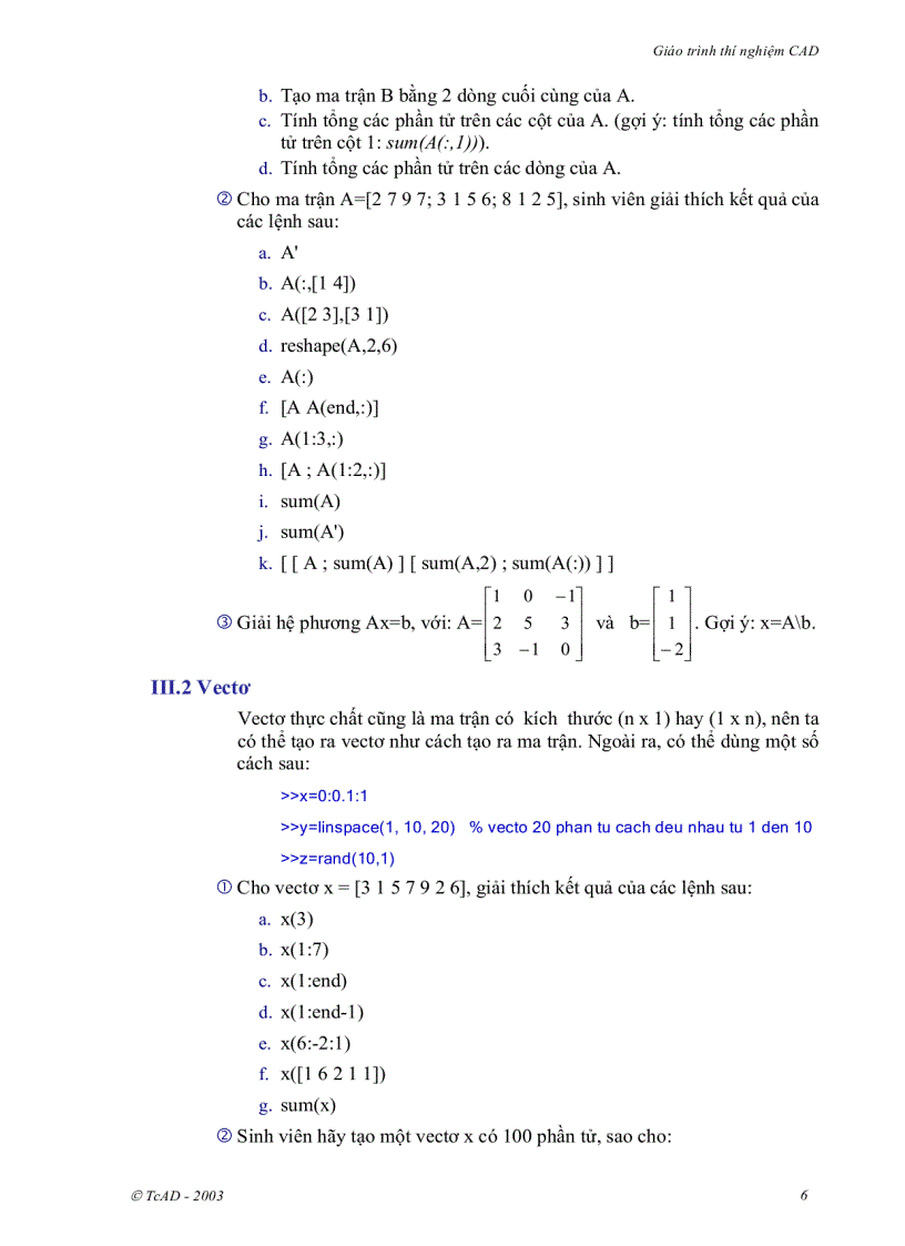 image for page Thí nghiệm CAD Computer Aided Design